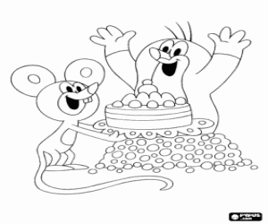 Der kleine Maulwurf feiert seinen Geburtstag mit der kleinen Maus und ... Der kleine Maulwurf feiert seinen Geburtstag mit der kleinen Maus und ...