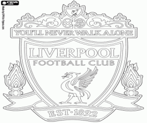 Liverpool Fc Badge - Free Colouring Pages